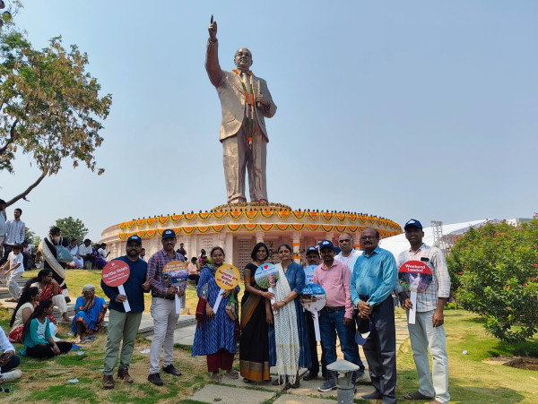 Glimpses from Ambedkar Jayanti celebrations in Hyderabad.