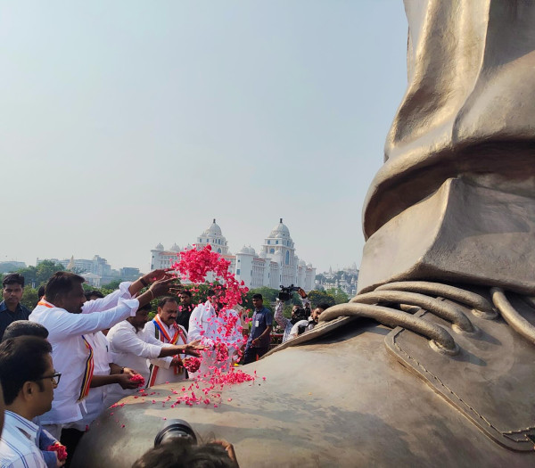 Glimpses from Ambedkar Jayanti celebrations in Hyderabad.